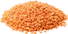 عدس أحمر مقسم