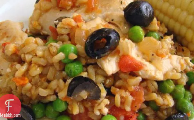 من السهل جدا اروز كون بولو (الدجاج الاسباني والأرز)