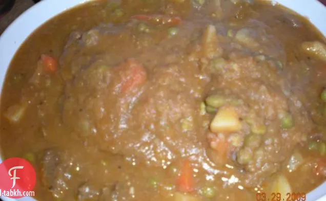 طباخ بطيء يخنة لحم البقر بالزنجبيل