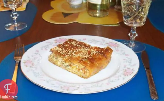 ميليتزانوبيتا (فطيرة يونانية باستخدام الباذنجان (باذنجان))