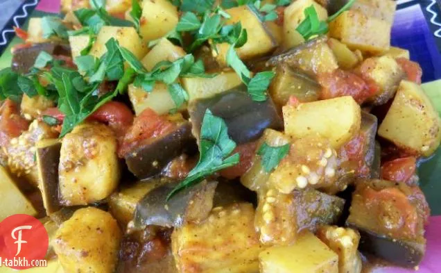 الباذنجان الطبقات البارميزان (نباتي)