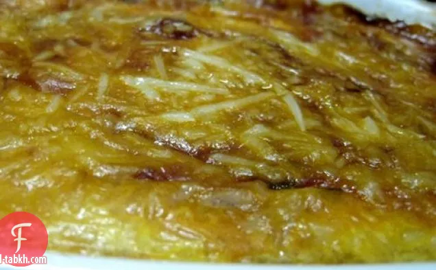 حساء الدجاج الباذنجان الأبجدية