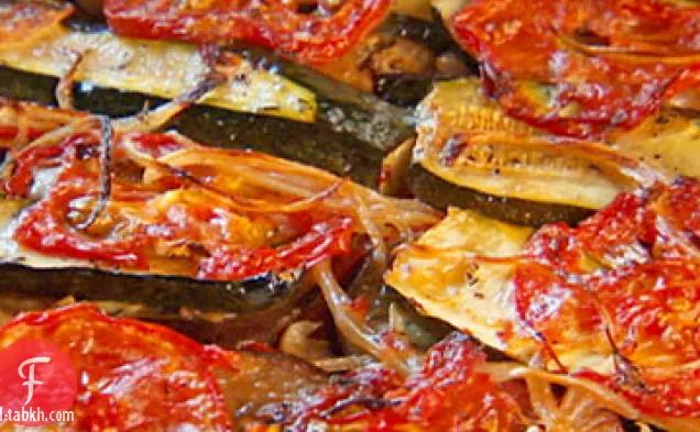 شار-خبز الطماطم والكوسا والباذنجان