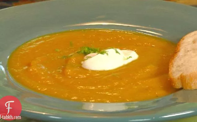 شوربة القرع بالكاري