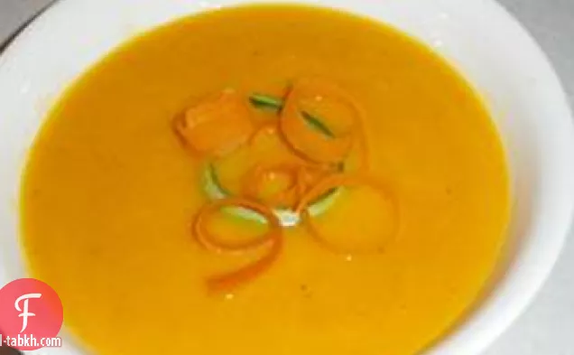 شوربة الجزر والزنجبيل