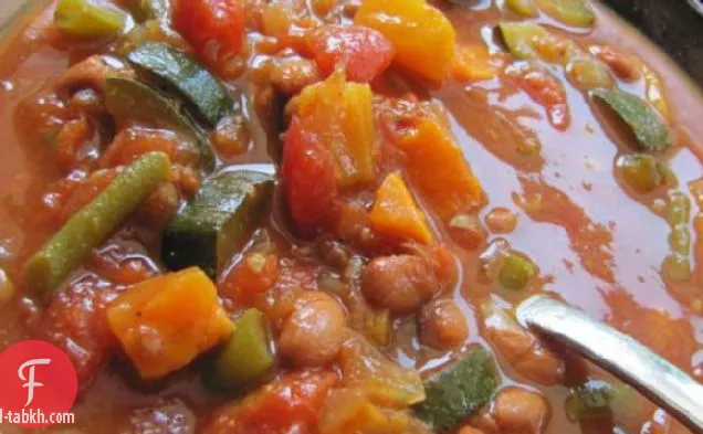 نباتي البطاطا الحلوة الفلفل الحار-نسخة طباخ بطيء