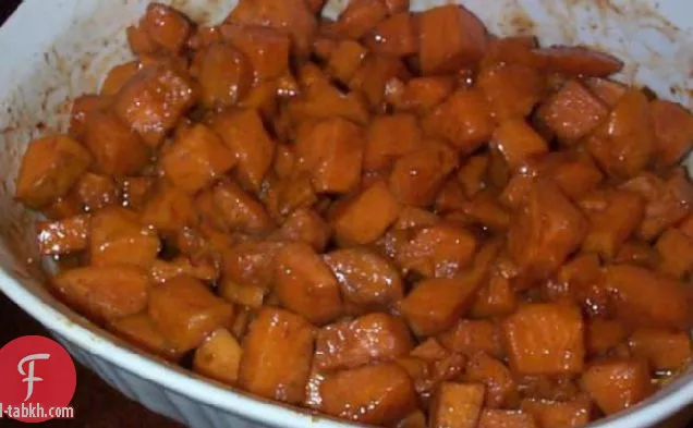 بطاطا حلوة مخبوزة (فرن أو شواية)