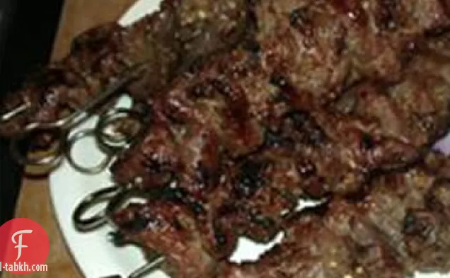 قطع ستيك مشوية حلوة