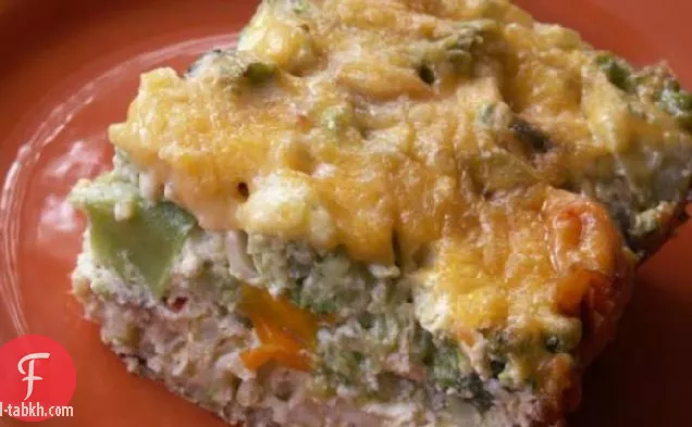 طبق أرز البروكلي الساخن