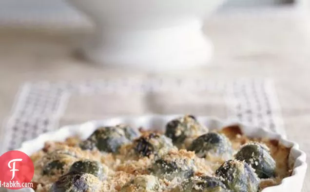 طاجن كرنب وأرز بروكسل