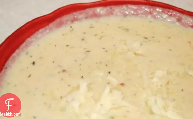 شوربة أسياجو والخرشوف الكريمية