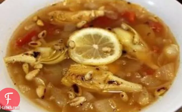 شوربة الفطر والخرشوف