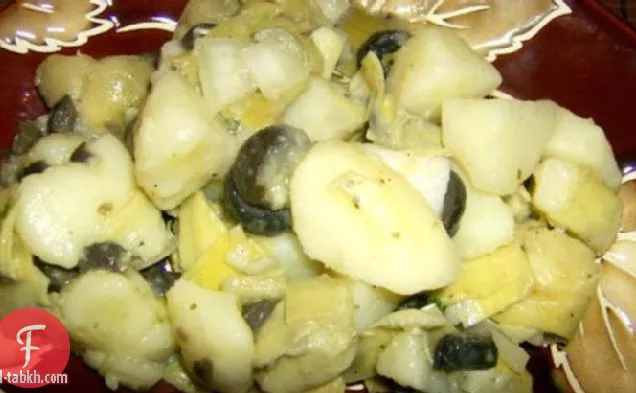 سلطة خرشوف البطاطس