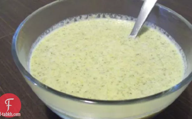 شوربة جبنة البروكلي الخفيفة
