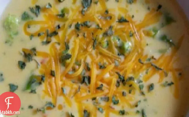 شوربة جبن البروكلي :)