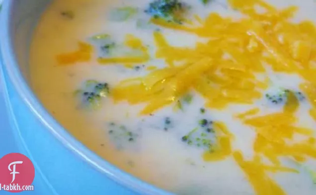شوربة كريمة جبن البروكلي