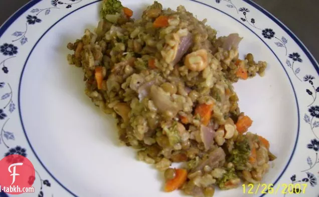رغيف العدس والأرز البري