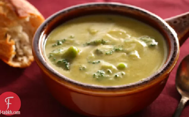 وصفة شوربة البروكلي والشيدر