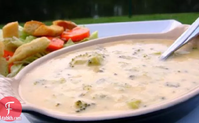 شوربة البروكلي والشيدر