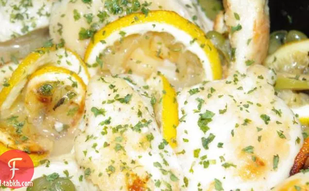 دجاج كارب ليمون منخفض الكربوهيدرات