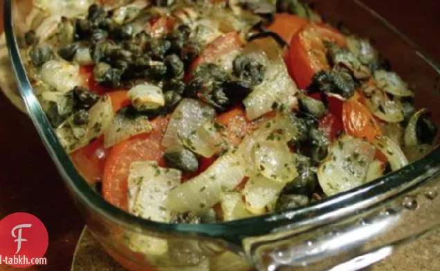 سمك وطماطم سهلة ولذيذة