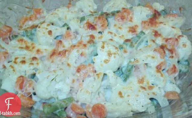 طاجن خضار مختلط (جرونساكسغراتين)