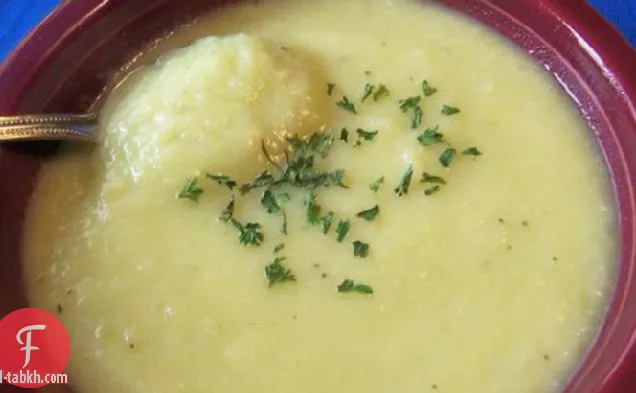 شوربة كريمة الكراث