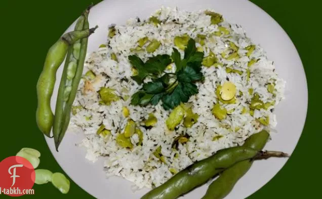 فاصوليا عراقية طازجة / فاصوليا عريضة وأرز