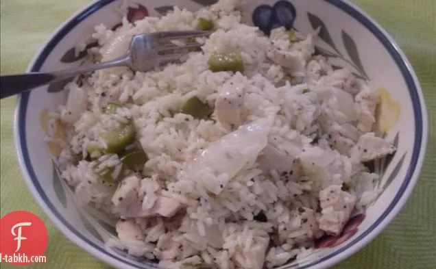أرز يوناني بالليمون والشبت مع الفيتا (طباخ أرز)