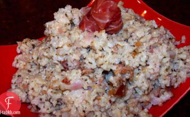 ريزوتو موسلين (طبق أرز وبروسسيوتو)