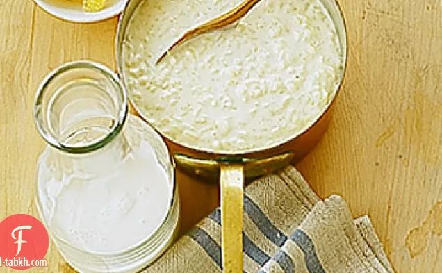 بودنغ الأرز البرتقالي الكريمي