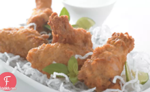 أجنحة الدجاج جوز الهند