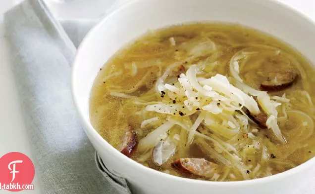 الملفوف ، البسطرمة وحساء الأرز