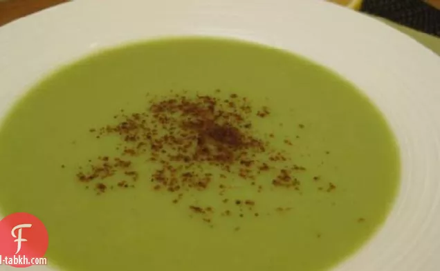 شوربة الهليون بالليمون النباتي