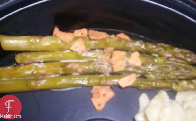 الهليون المخبوز بالكريمة (خالي من الغلوتين)