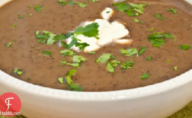 حساء الفاصوليا السوداء