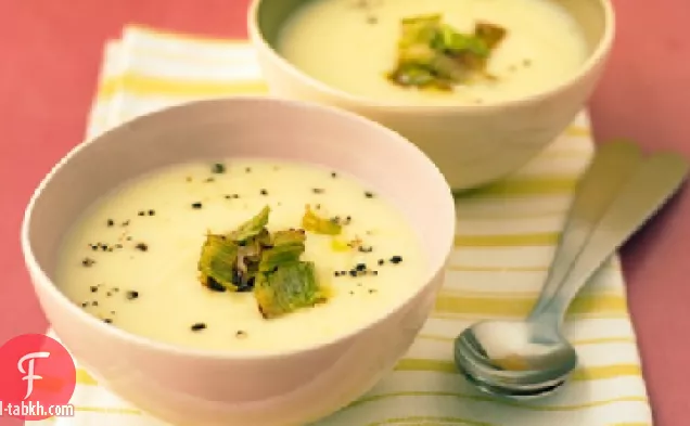 شوربة الجزر الأبيض الكريمي