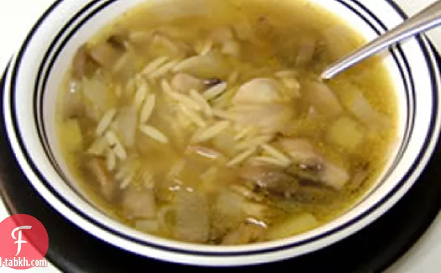 شوربة الفطر والكراث