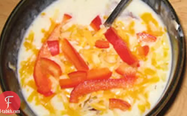 شوربة كريمة البصل والبطاطس