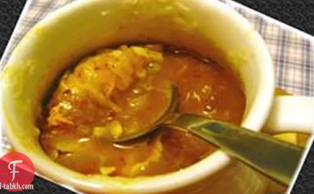 حساء البصل الفرنسي