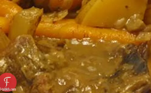 طباخ بطيء العطاء وشريحة لحم مستديرة لذيذة