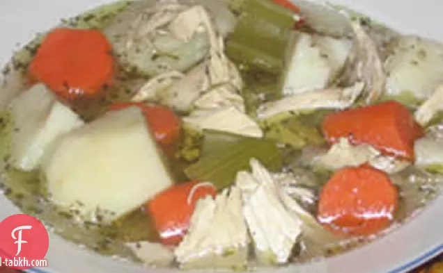 يخنة الدجاج'فريكوت'