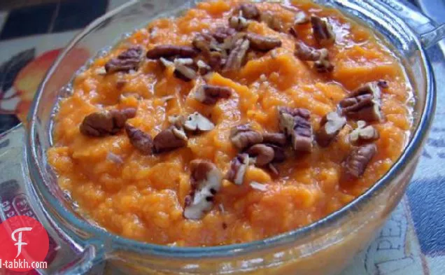 طاجن البطاطا الحلوة والجزر