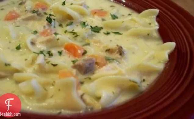 شوربة كريمة الديك الرومي