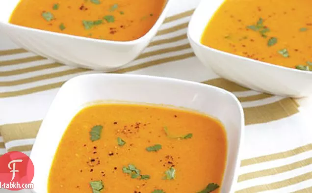 شوربة الجزر والزنجبيل
