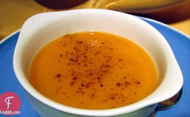 شوربة الجزر والجزر الأبيض المحمص