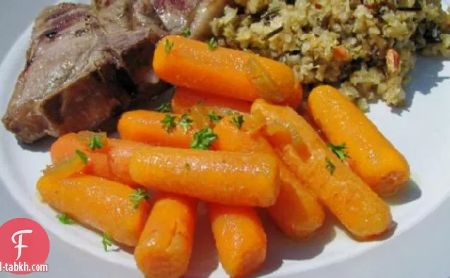 الجزر مع الزنجبيل بالكراميل