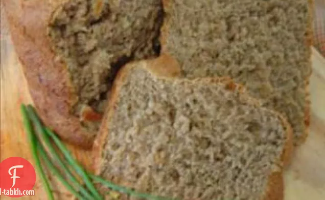 خبز البطاطا الحنطة السوداء مع عسل تشيلي