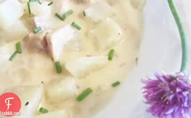 شوربة كريمة الدجاج والبطاطس