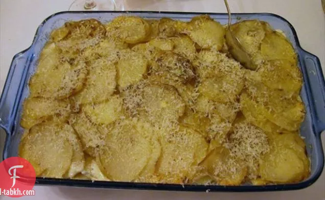 ويسكونسن رومانو والبطاطا المهروسة بالثوم المحمص
